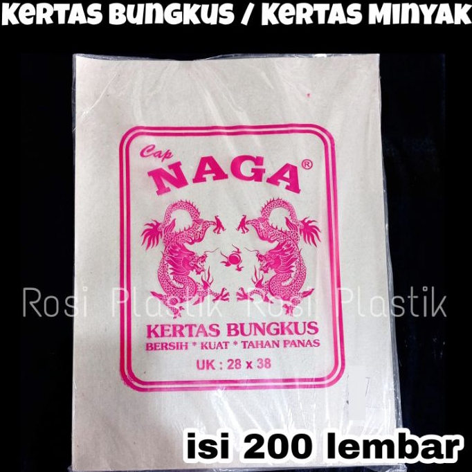 Jual Kertas Minyak Isi Lembar Kertas Bungkus Nasi Shopee Indonesia