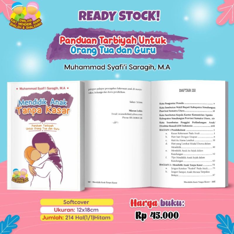 Jual Buku Panduan Orang Tua Dan Guru Mendidik Anak Tanpa Kasar