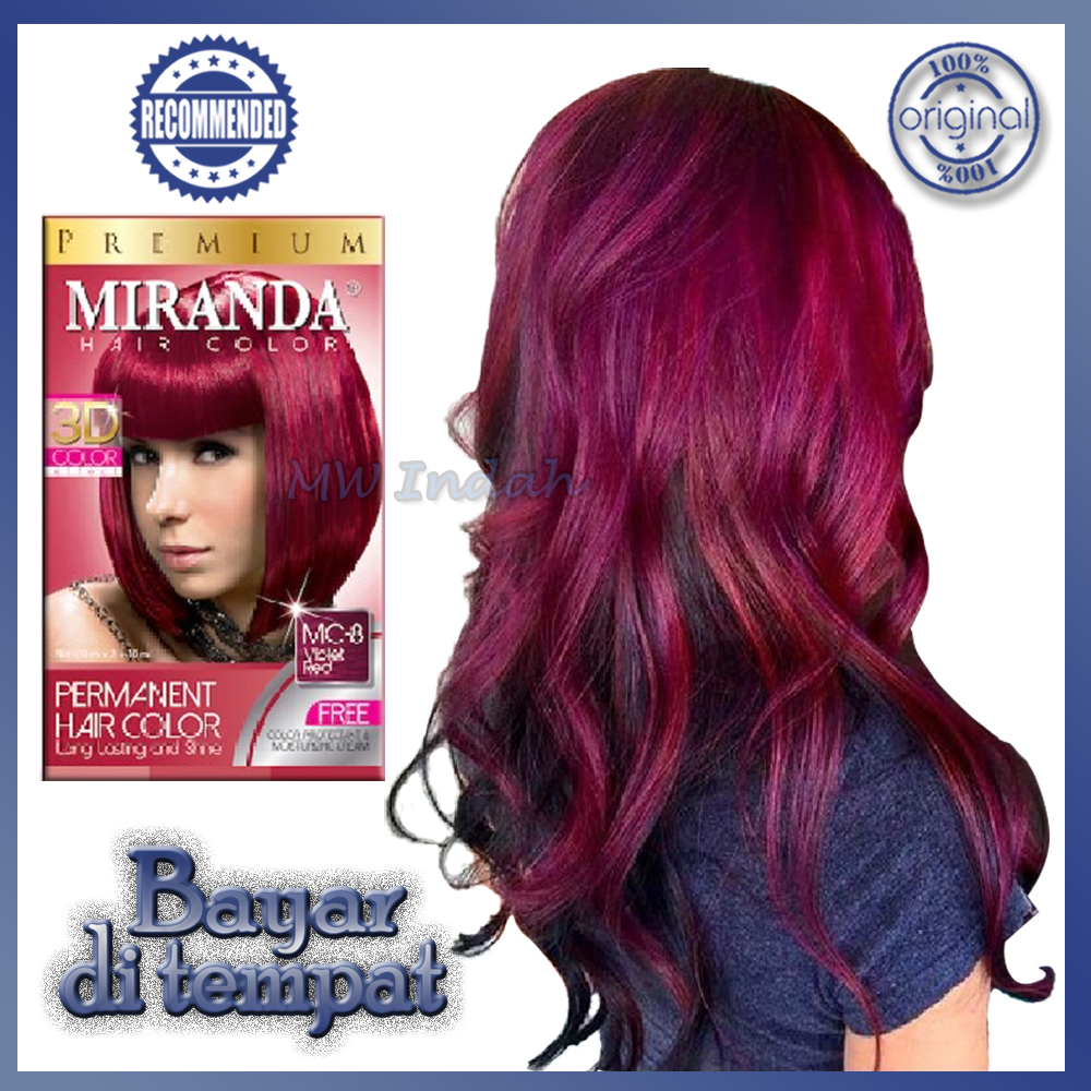 Jual Cat Rambut Miranda Original BPOM Semir Rambut Yang Bagus Permanen ...