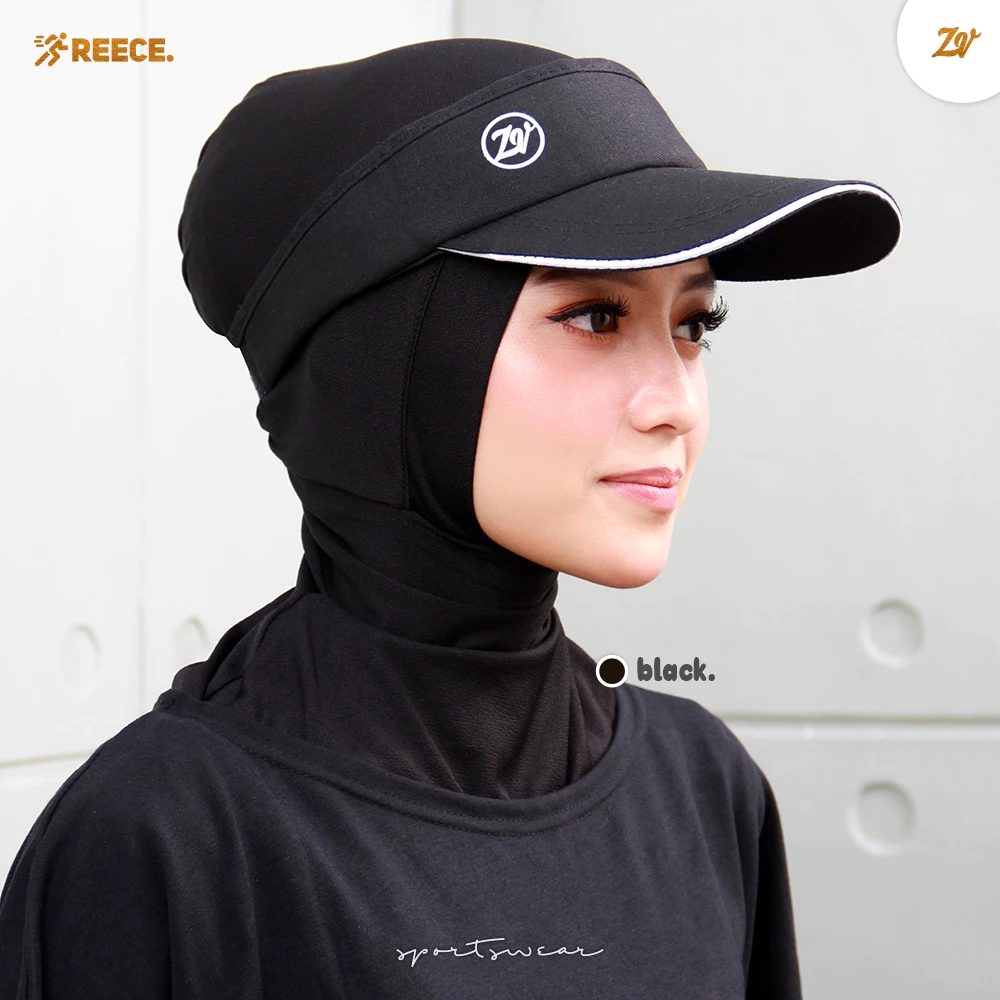 Zaneva Reece Visor Topi Sport untuk Golf Tenis Jogging dan Olahraga Modern Kekinian