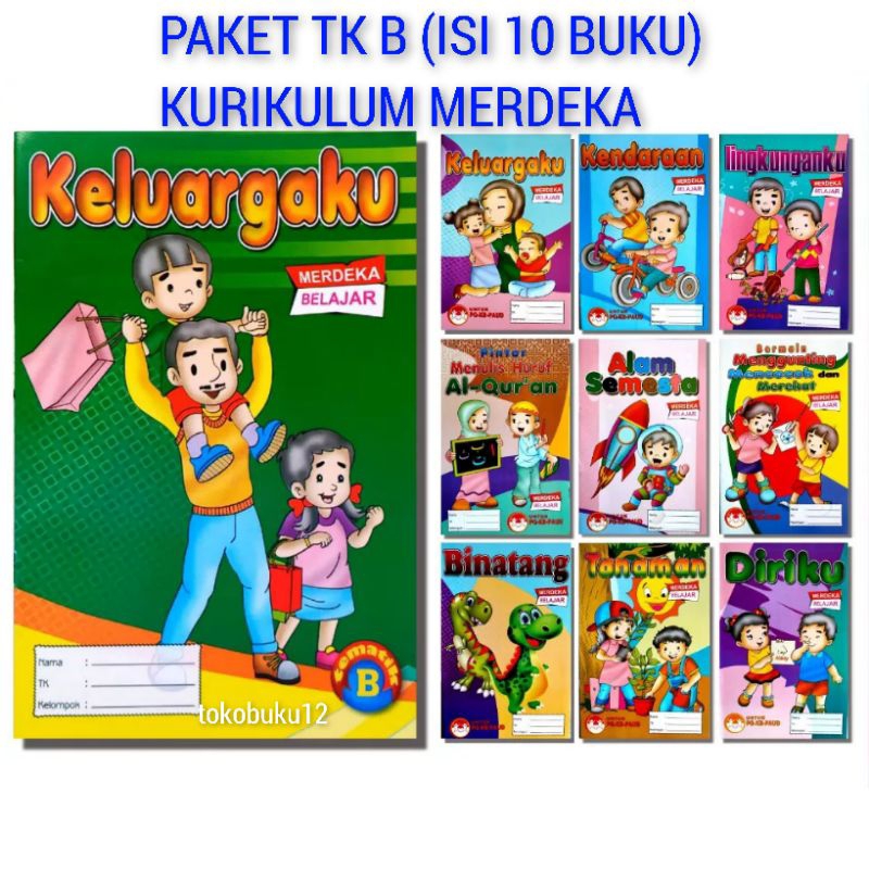 Jual Buku Paket Tematik 10 Buku Untuk Paud-TK A Dan TK B Kurikulum ...