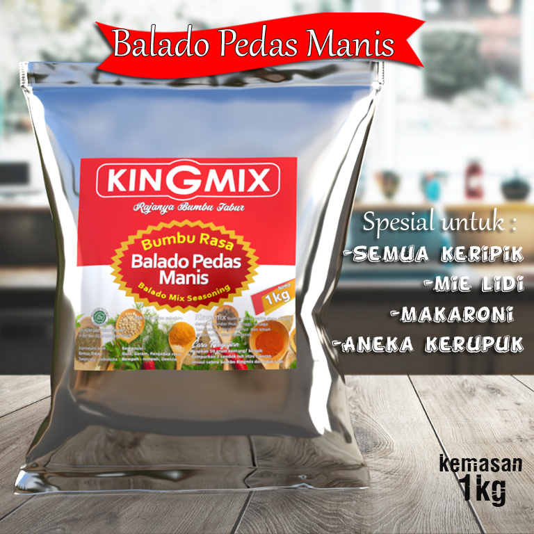 Jual Bumbu Tabur Kingmix HI Rasa Balado Pedas Manis 1 Kg | Shopee Indonesia