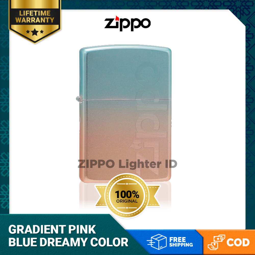 Jual Korek Api Zippo Gradient Pink Blue Dreamy Color | Shopee Indonesia