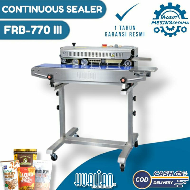 Jual Mesin Continuous Band Sealer Frb 770iii Mesin Segel Plastik Kemasan Produk Hualian Shopee 4515