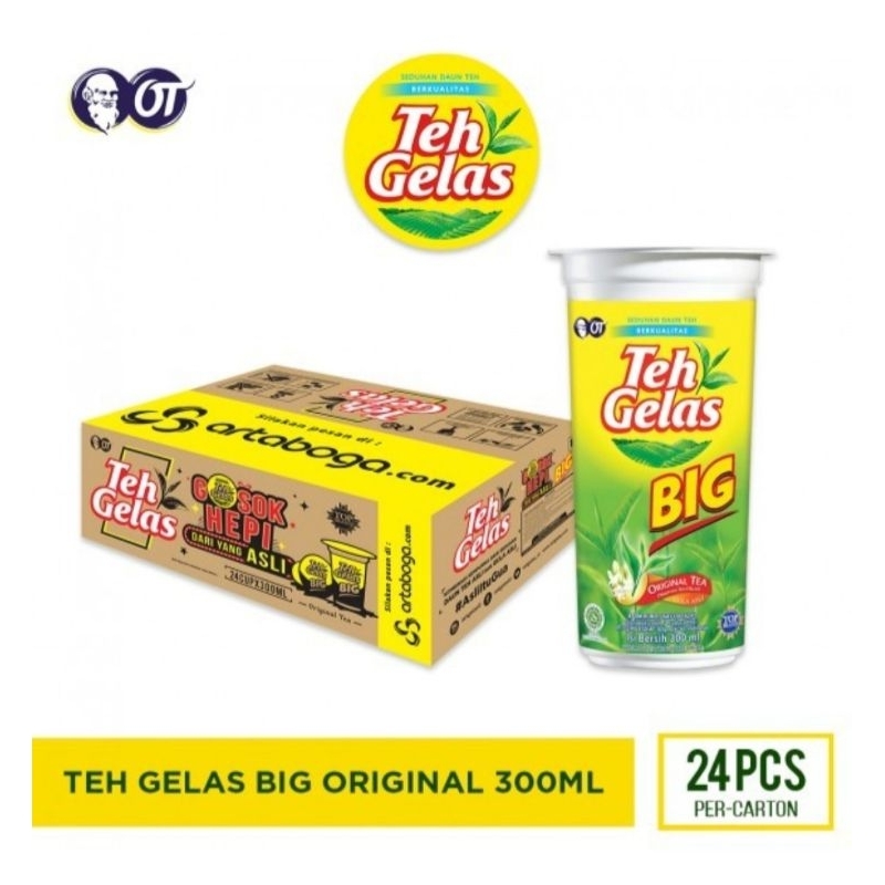 Jual Teh Gelas Big Original 1 Dus Shopee Indonesia 0580