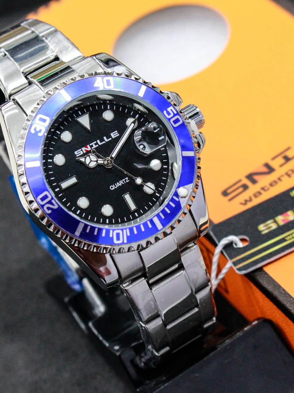 Jual JAM TANGAN PRIA/WANITA ORIGINAL SNILLE GMT N3005/JAM TANGAN RANTAI ...