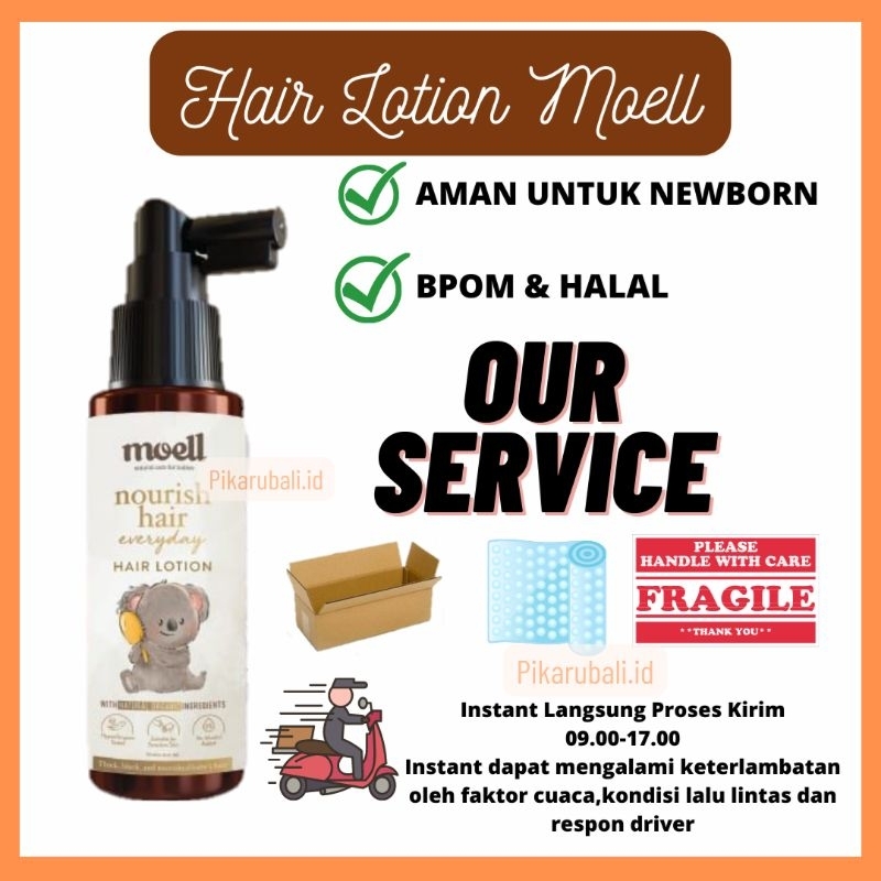 Jual moell hair lotion penebal rambut bayi losion 100ml | Shopee Indonesia