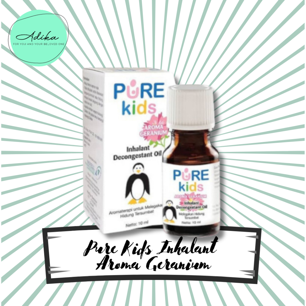 Jual Pure Kids Inhalant Decongestant Oil Geranium 10 ml | Shopee Indonesia