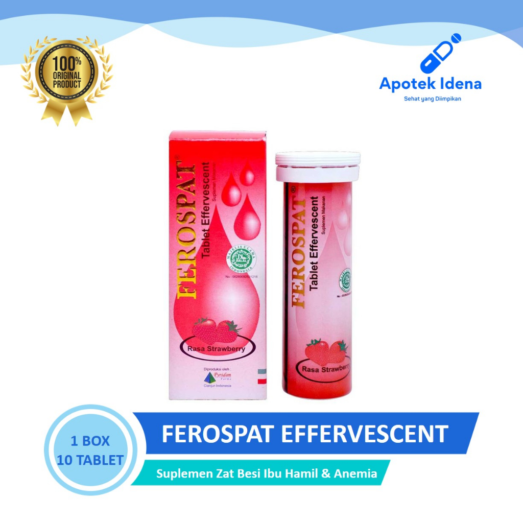 Jual Ferospat Effervescent Multivitamin Isi 10 Tablet Vitamin ...