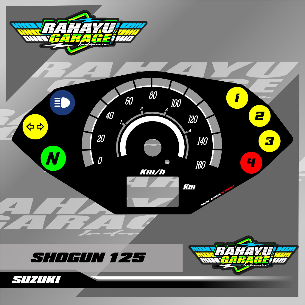 Jual PANEL SPIDOMETER SHOGUN 125 SPEEDOMETER CUSTOM SHOGUN 125 | Shopee ...