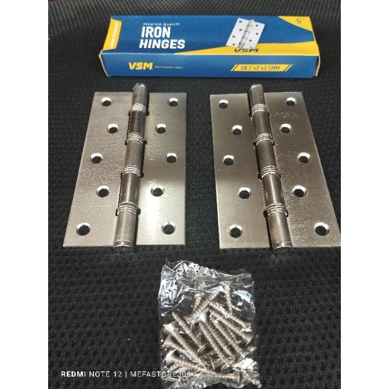 Jual Engsel Pintu Jendela Tebal Inch Iron Hinges Inch Vsm