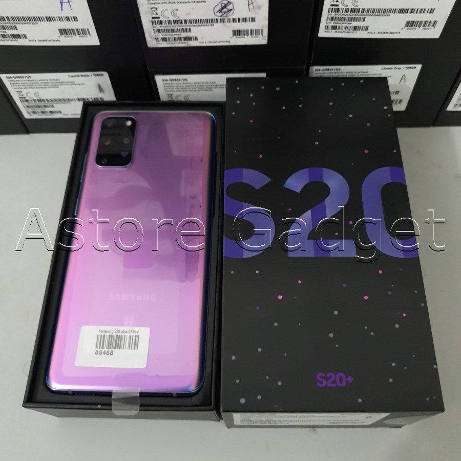 SAMSUNG GALAXY S20 PLUS DUAL SIM 128GB RAM 8GB Original Bekas  Fullset