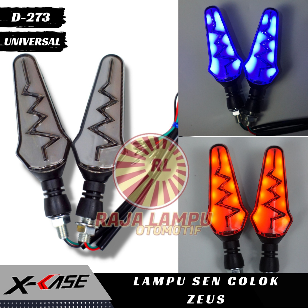 Jual lampu sen motor led variasi Petir Sen Reting Moge Runing 2warna ...