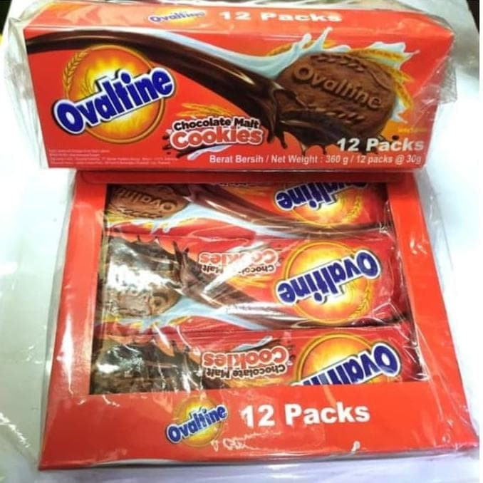 Jual Ovaltine Cookies Chocolate Malt Isi Biskuit Coklat Import Ovaltine Box Enak Banget