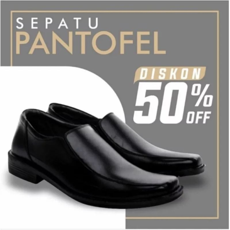 Jual Sepatu Pantofel Formal Pria Kualitas Premium Pantofel Hitam Pria Sepatu Pantofel Kulit