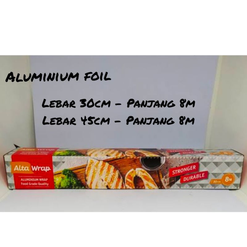 Jual Aluminium foil wrap makanan roti daging dll food grade