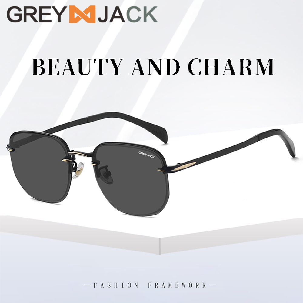 Jual Grey Jack Sunglasses Kacamata Hitam Anti UV Protection Model Kotak