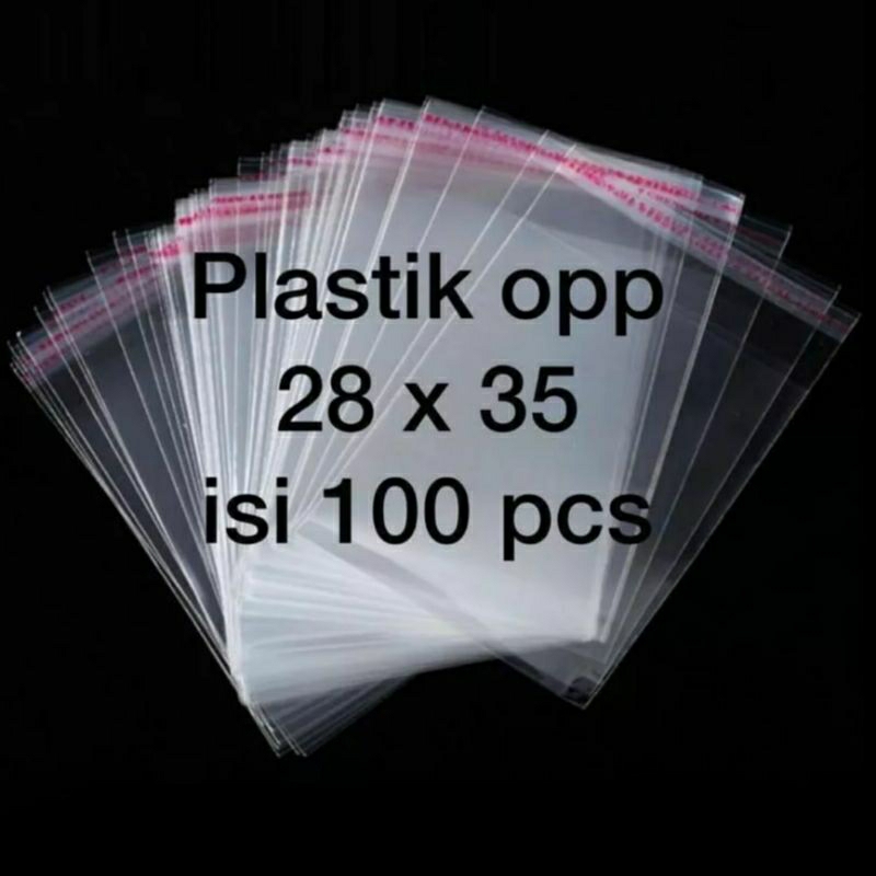 Jual Plastik Opp Baju Pembungkus Pakaian 28x35 Isi 100 Lembar Shopee Indonesia 7253