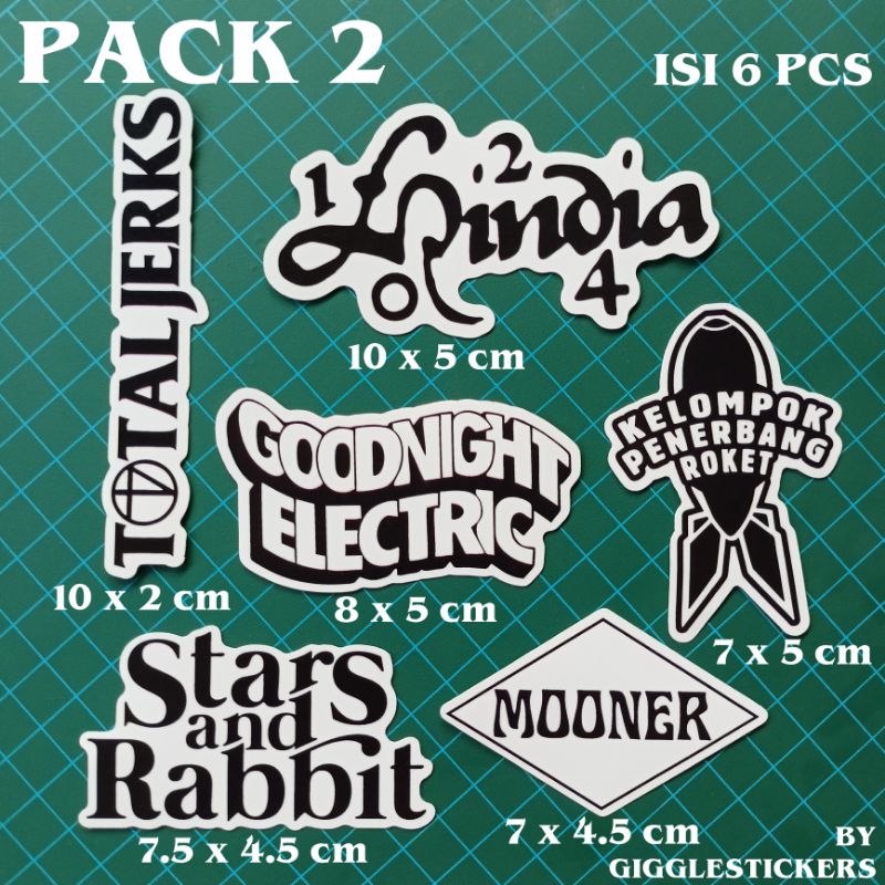 Jual Sticker Pack Local Band Vol.3 | Shopee Indonesia