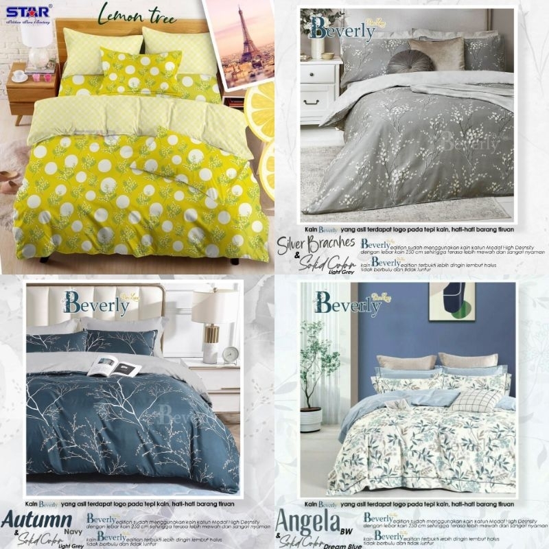 Jual BEDCOVER + SPREI KATUN LOKAL STAR MOTIF BUNGA Shopee Indonesia