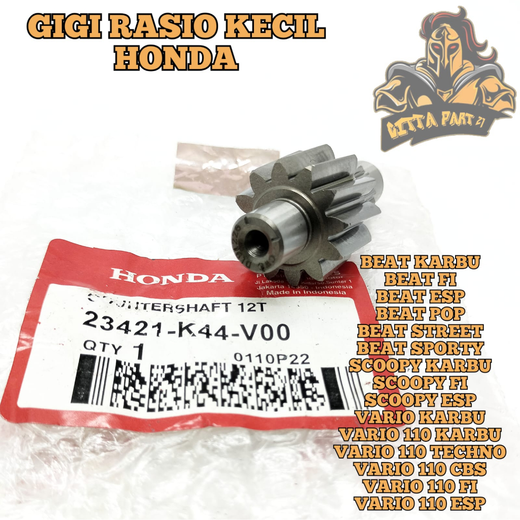 Jual Gigi Rasio Transmisi Kecil Shaft Counter Honda K Kualitas Asli