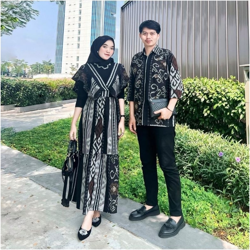 Jual COUPLE TENUN PASANGAN BAJU PREWEDDING KONDANGAN KEKINIAN | Shopee