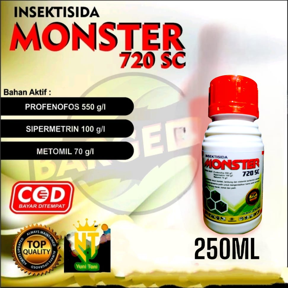 Jual Insektisida Monster Sc Ml Sipermetrin Metomil Untuk Hama Tanaman Racun Kontak