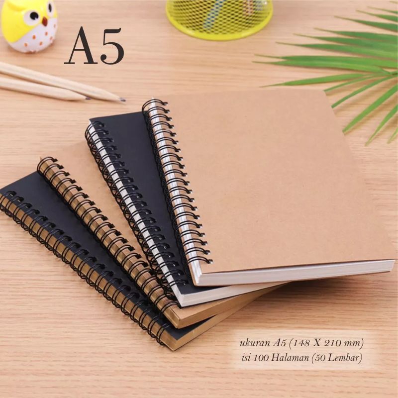 Jual Note Book Ring A5 Blocknote Sketchbook Custom Notebook A5 Buku