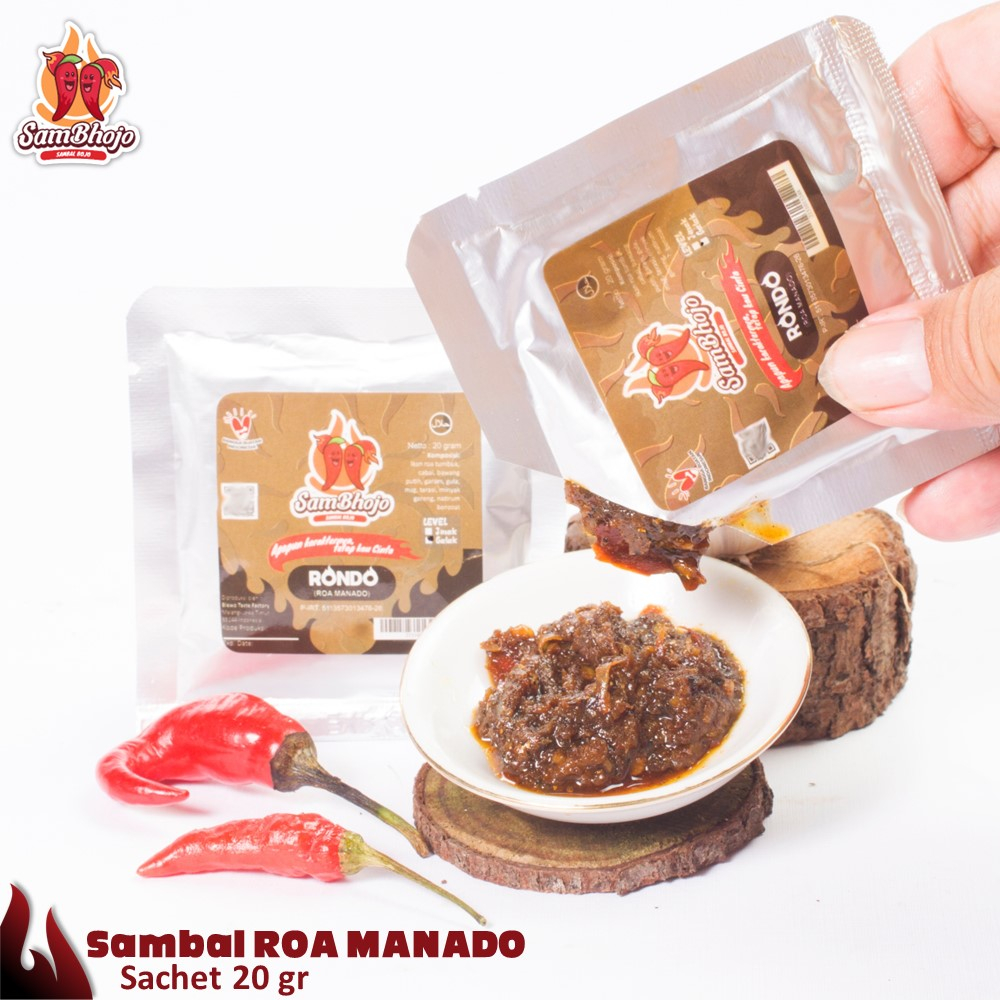 Jual SamBhojo - Sambal Roa Manado (Bojo Rondo) Kemasan Sachet 20gr ...
