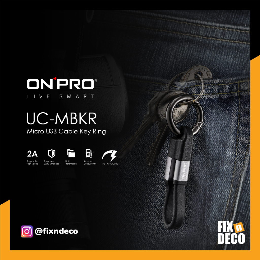 Jual Kabel Charger Micro USB-Key Ring Series ONPRO UC-MBKR | Shopee ...