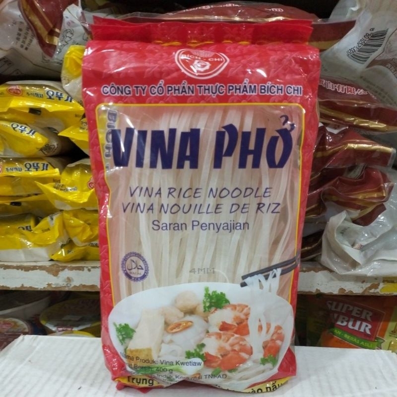 Jual Vina Pho Rice Noodles Kwetiaw 400gr Impor Vietnam HALAL | Shopee ...