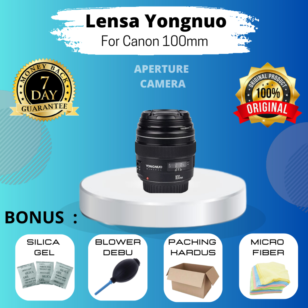 Jual LENSA YONGNUO 100MM F2 FOR CANON MURAH TAJAM | Shopee Indonesia