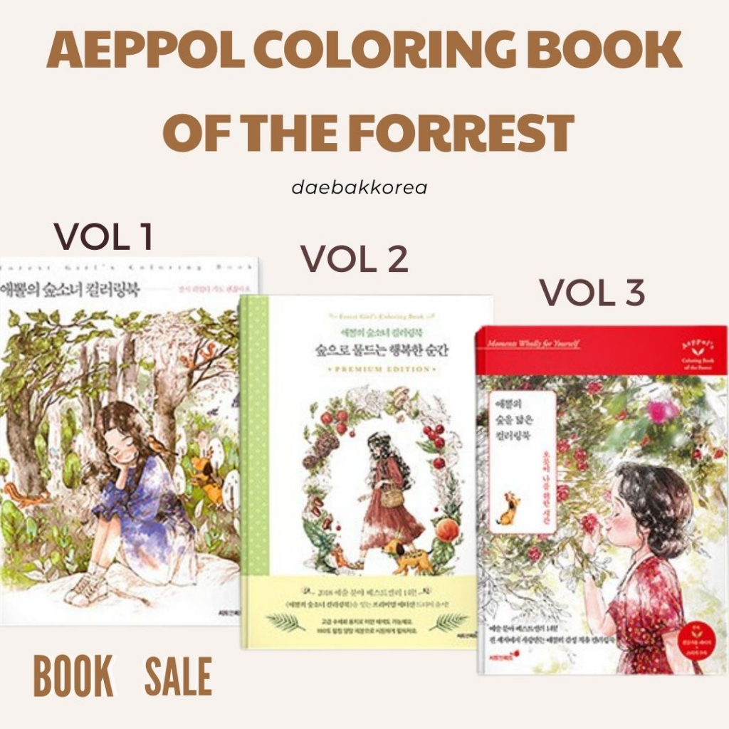 Jual Buku Aeppol's Coloring Book Of The Forest Coloring Books Shopee