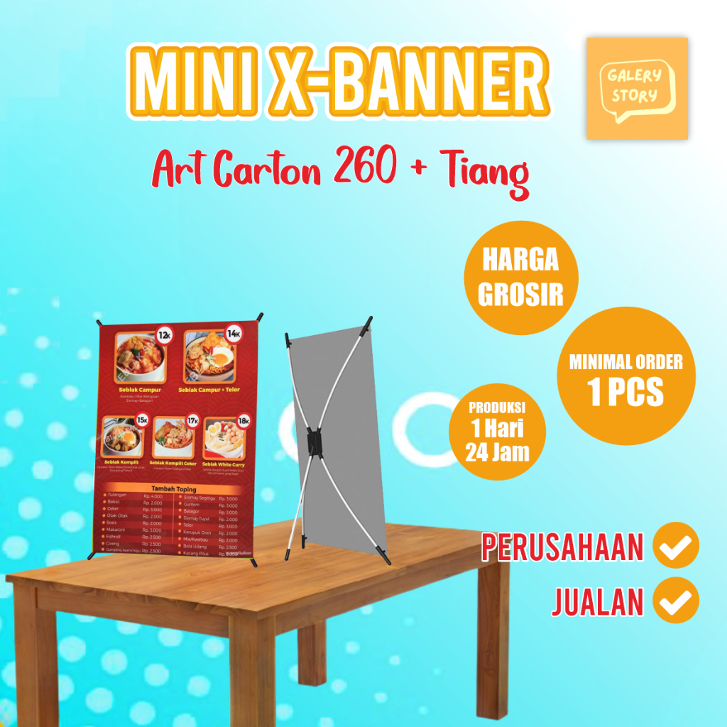 Jual STAND BANNER MINI A3 X BANNER KECIL MINI X BANNER MURAH | Shopee ...