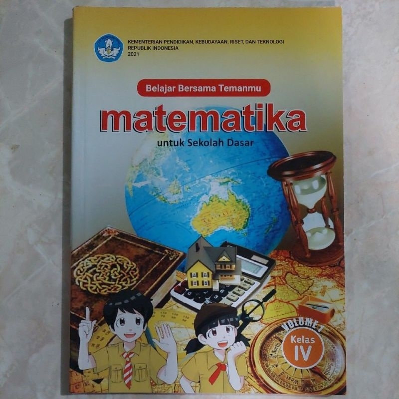 Jual Buku Matematika SD Kelas 4 Volume 1 Kurikulum Merdeka | Shopee ...