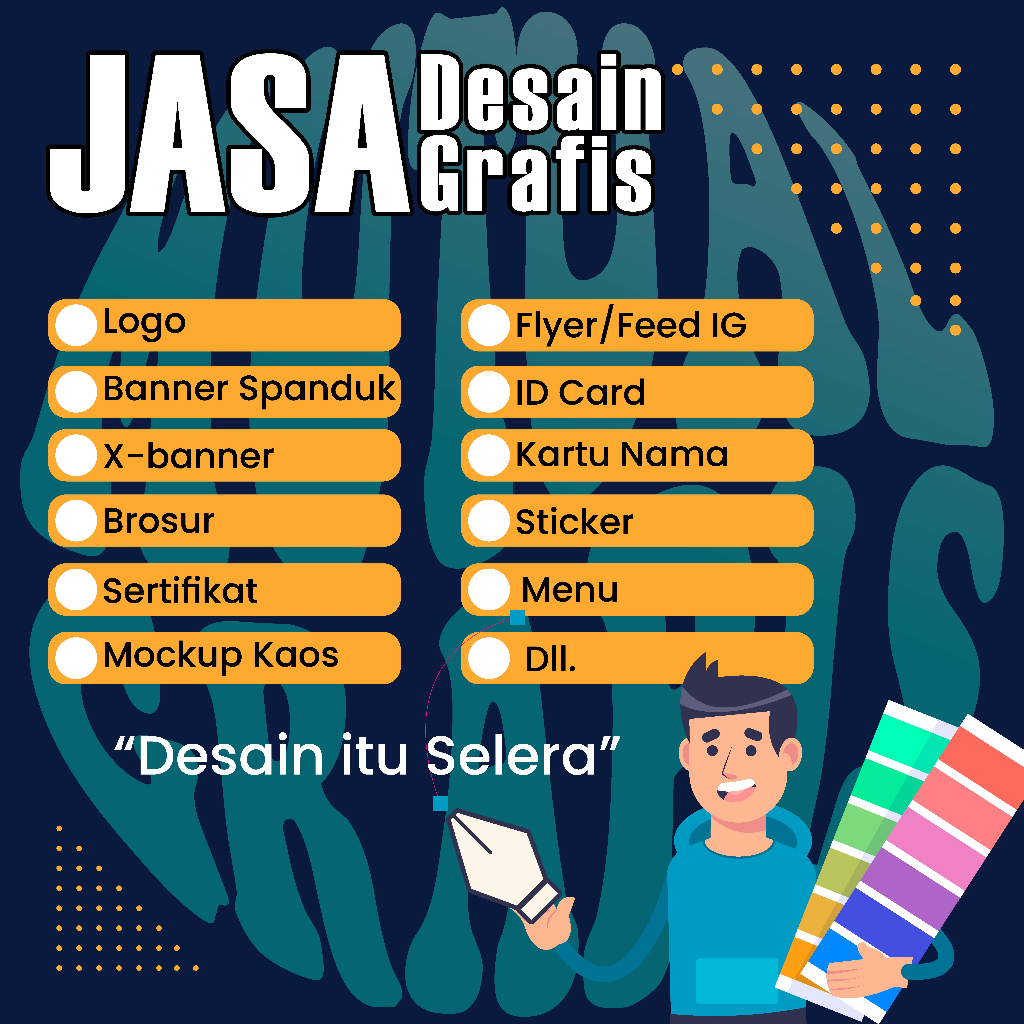 Jual Jasa Desain Grafis Desain Logo Spanduk Banner Kaos Brosur Stiker Label 8306