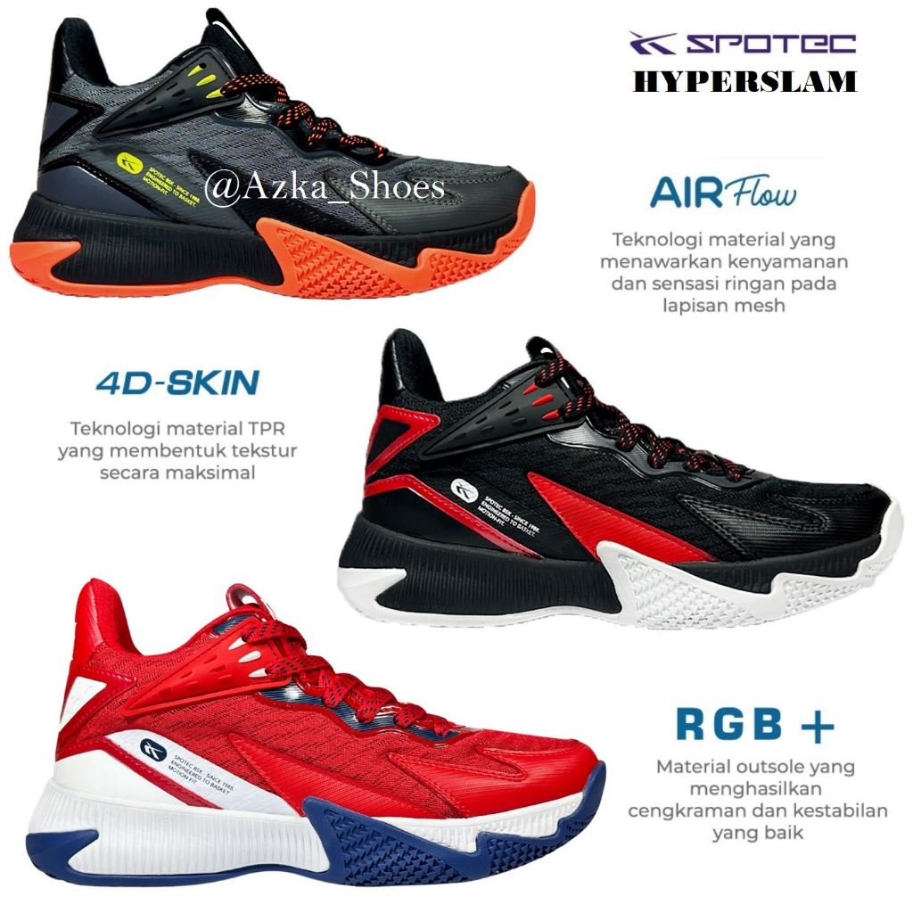 Jual SPOTEC HYPERSLAM Terbaru...!!! Sepatu Basket Sepatu Olahraga