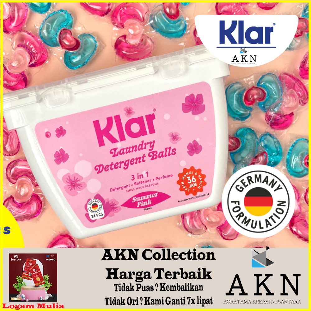 Jual AKN Klar Laundry Detergent Ball 3 in 1 Detergent Instant Cocok