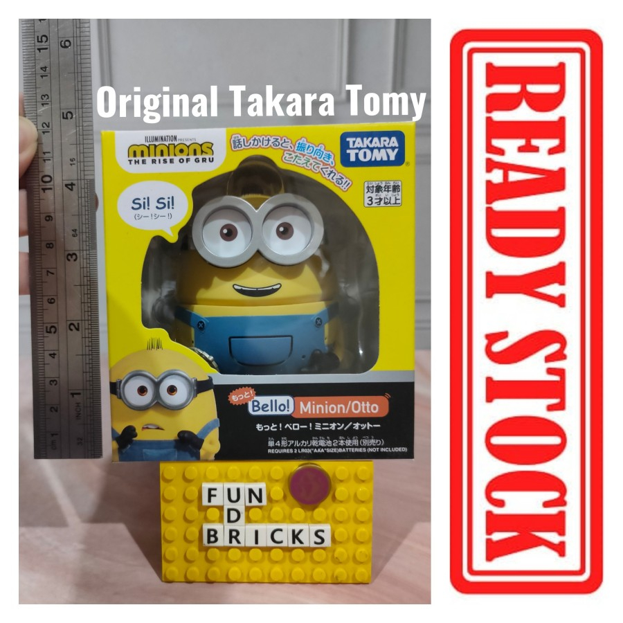 Jual Takara Tomy Minions The Rise Of Gru Bello Minion Otto | Shopee ...