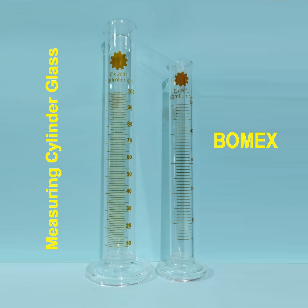 Jual Measuring Cylinder 100 Ml Gelas Ukur Kaca Gelas Takaran Bomex Atau Roda Shopee Indonesia 0755