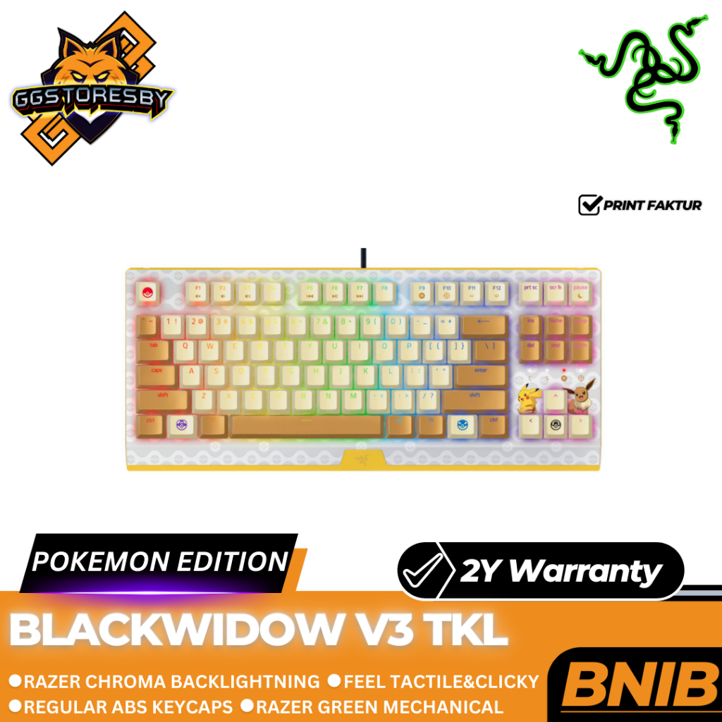 Jual RAZER BLACKWIDOW V3 TKL - POKEMON EDITION Gaming Keyboard | Shopee ...