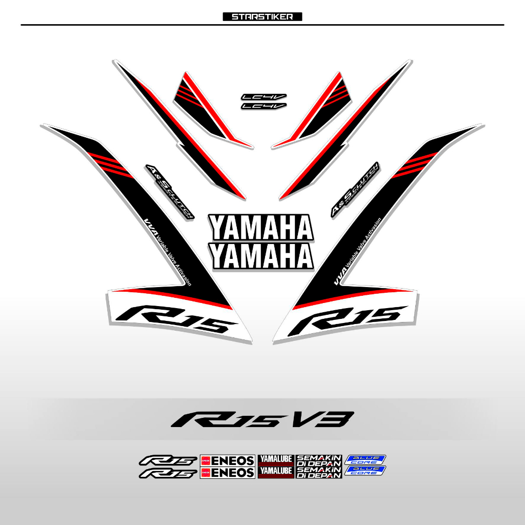 Jual STRIPING YAMAHA R15V3 3 / R15 V3 / R 15 V3 / STRIPE / STICKER ...