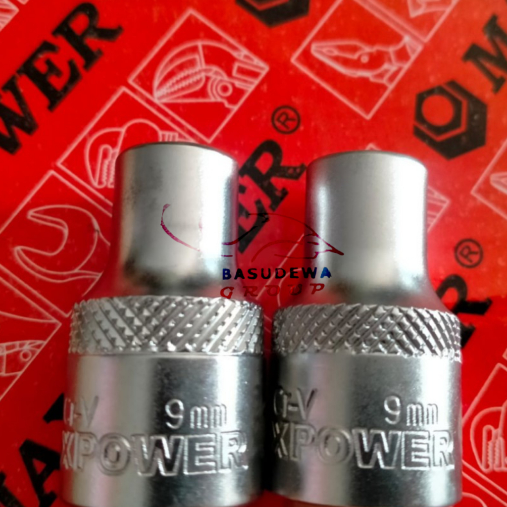 Jual MAXPOWER MATA SOCK 1/2" 6PT 9MM / KUNCI SHOCK SOK SOCKET 9 MM 6 PT