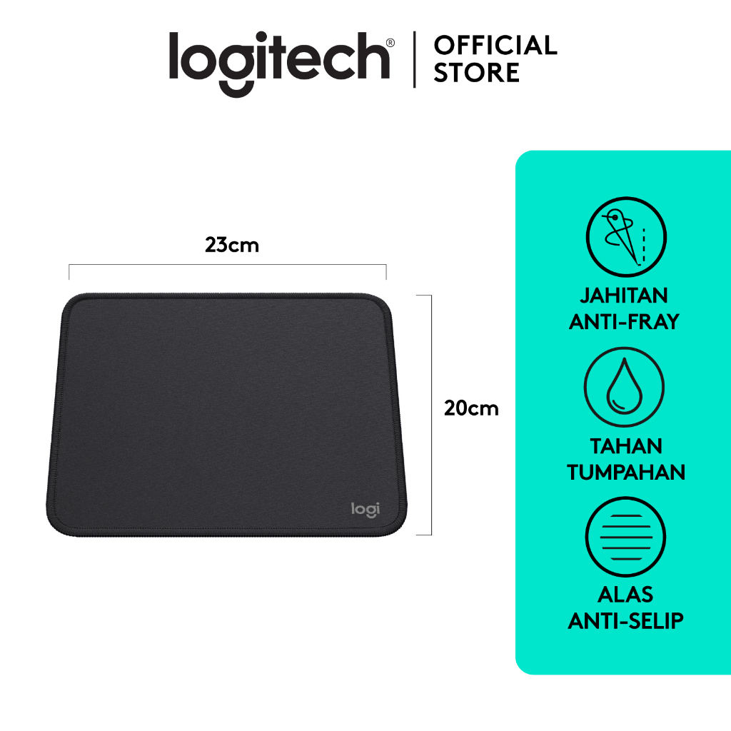 [BUNDLING] Logitech M330 Mouse Wireless Silent Click & Mouse Pad Studio Series Alas Polos Anti Slip (3)