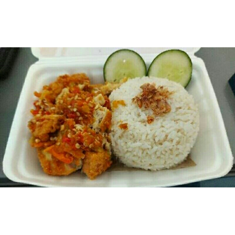 Jual Paket Nasi Ayam Geprek, Sambal, Timun | Shopee Indonesia