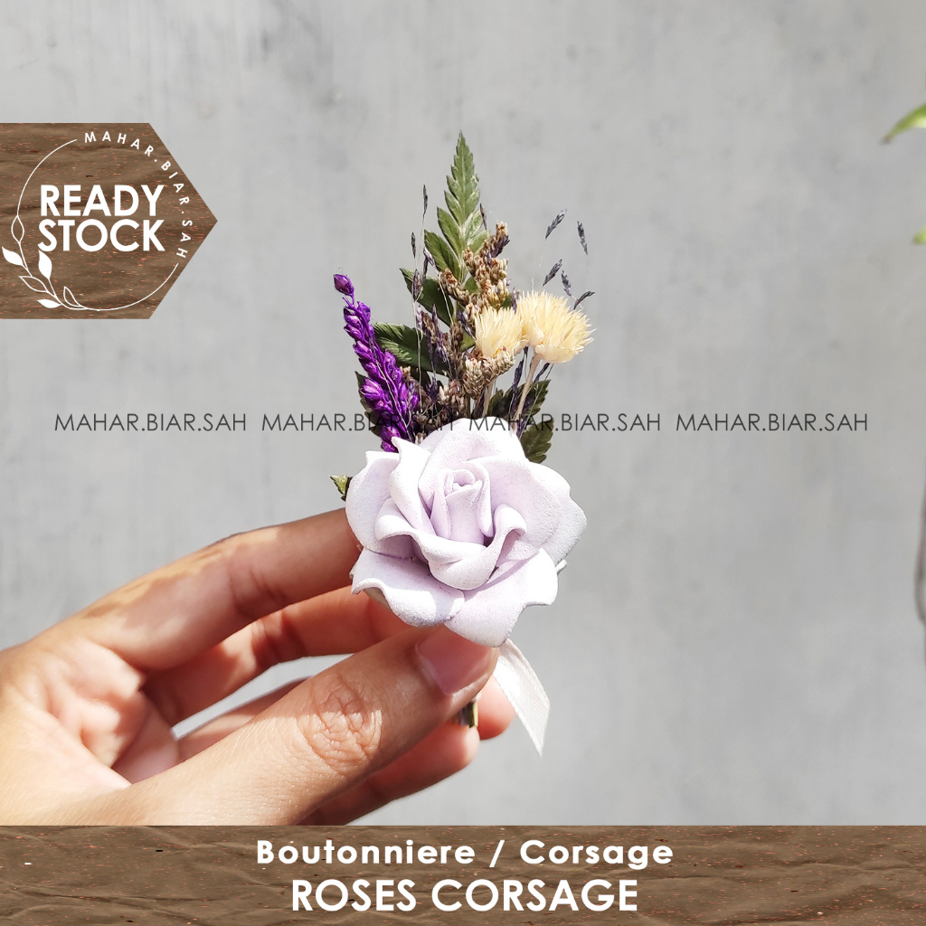 Jual RS Roses Corsage / bros bunga kering / bunga jas / bros bunga jas ...