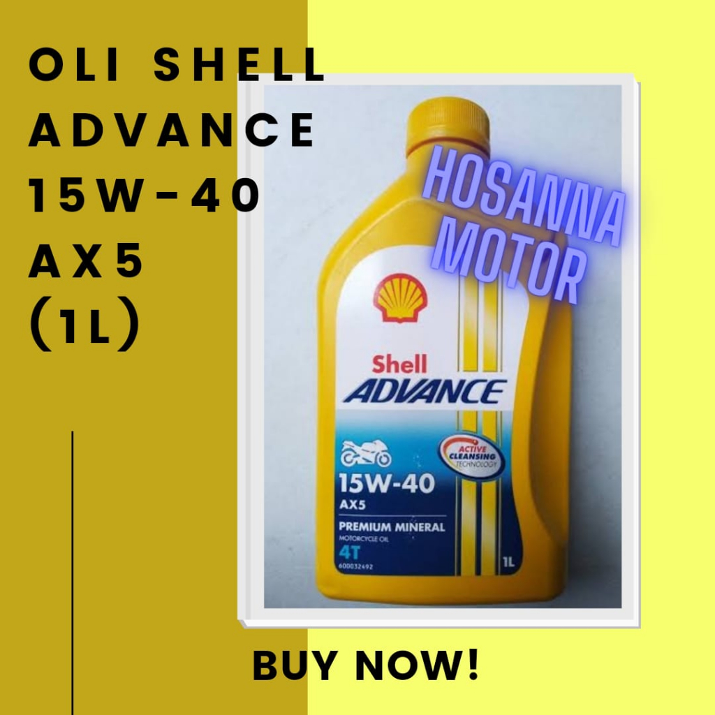 Jual Oli Shell Advance 15W-40 AX5 (1L) | Shopee Indonesia