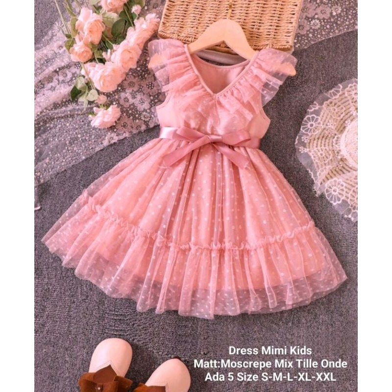 Little M Tekstur Knit Dress Anak Perempuan