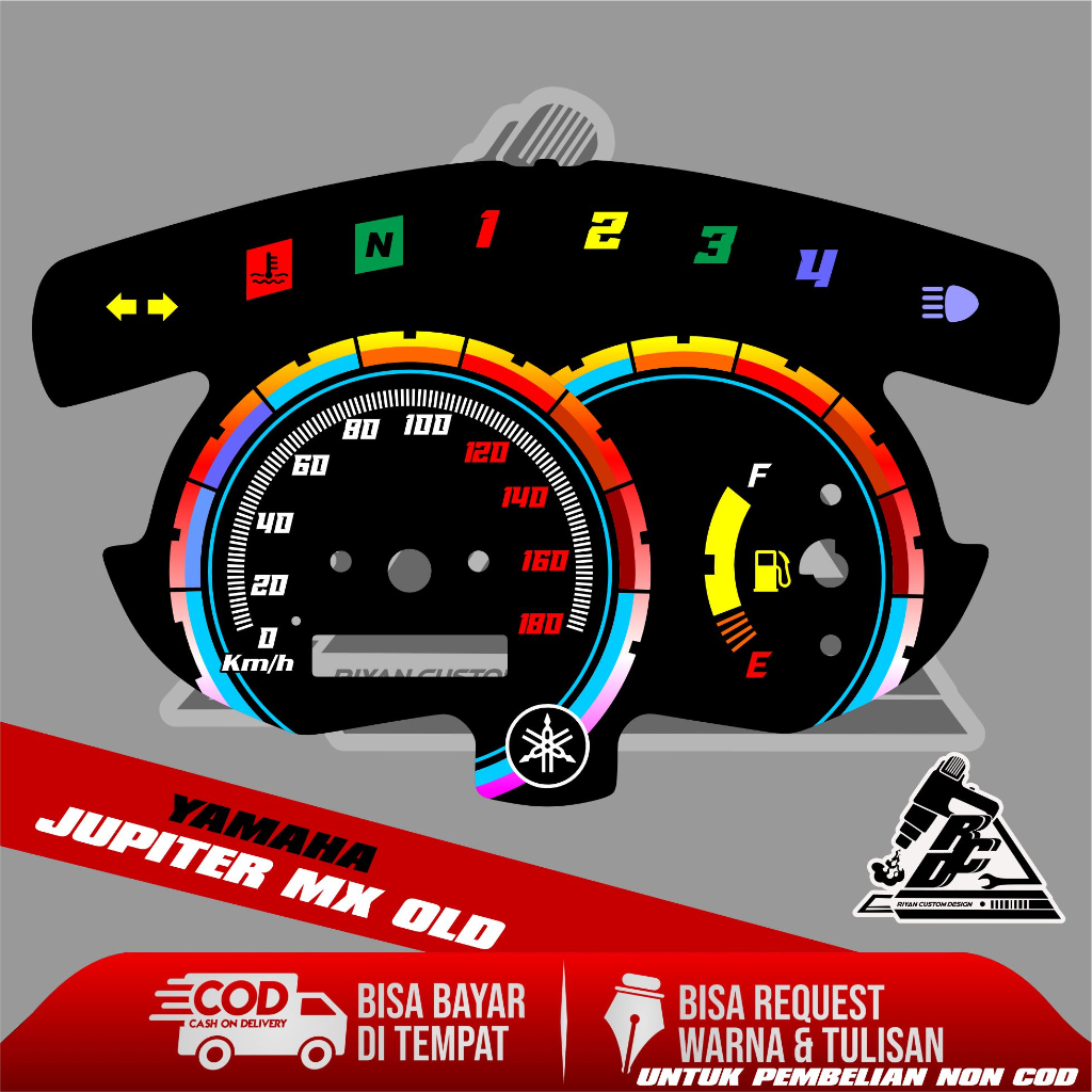 Jual papan speedometer custom jupiter mx old panel spido meter custom