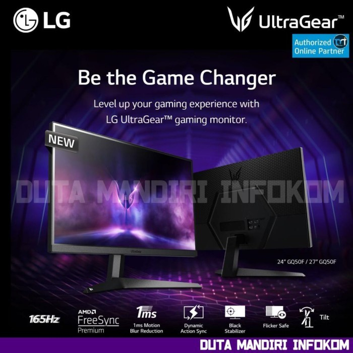 Jual Lg 27gq50f B 27 Ultragear Fhd 165hz 1ms Hdmi Dp Freesync Monitor Shopee Indonesia 1712